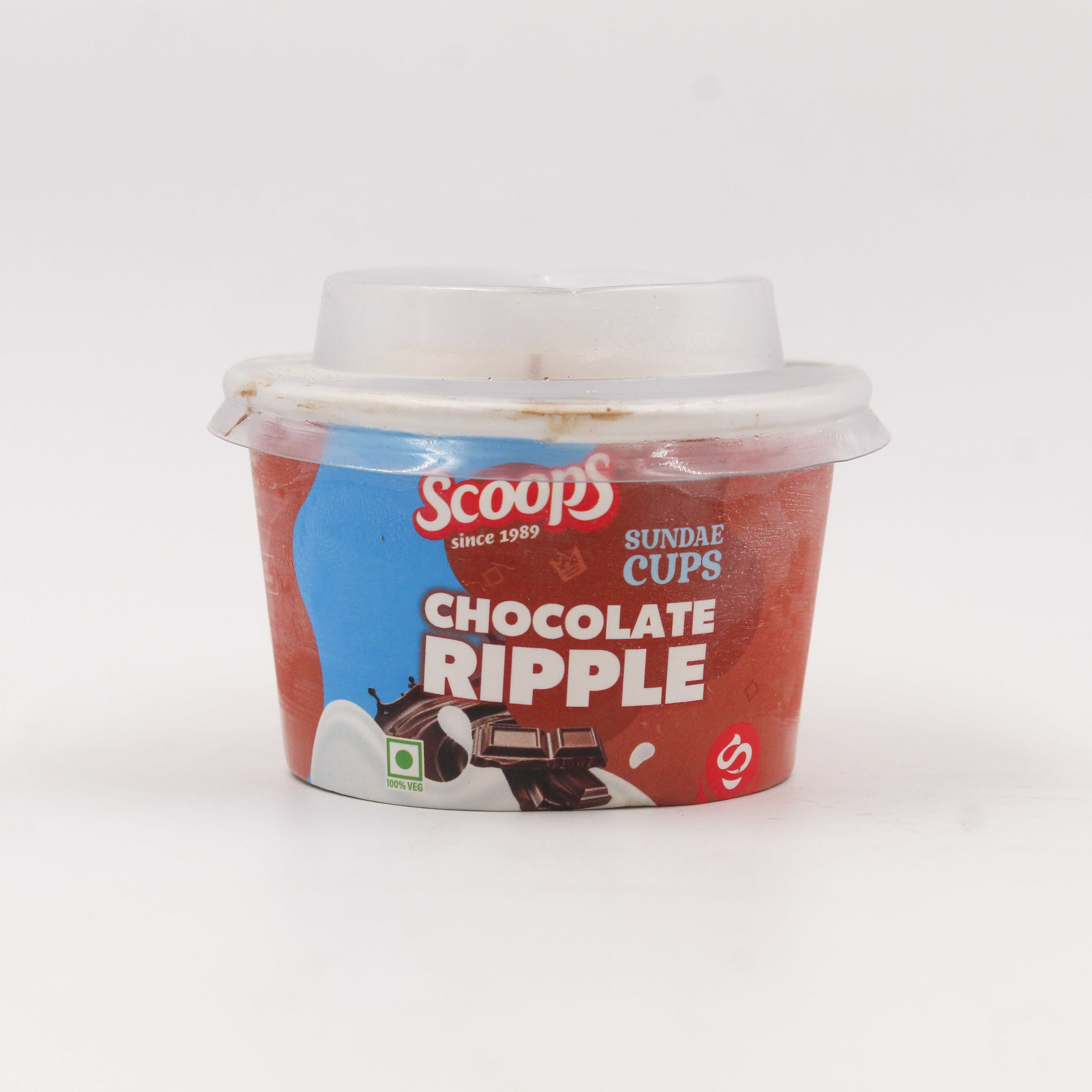Scoops Sundae Cup Chocolate Ripple 100 ml